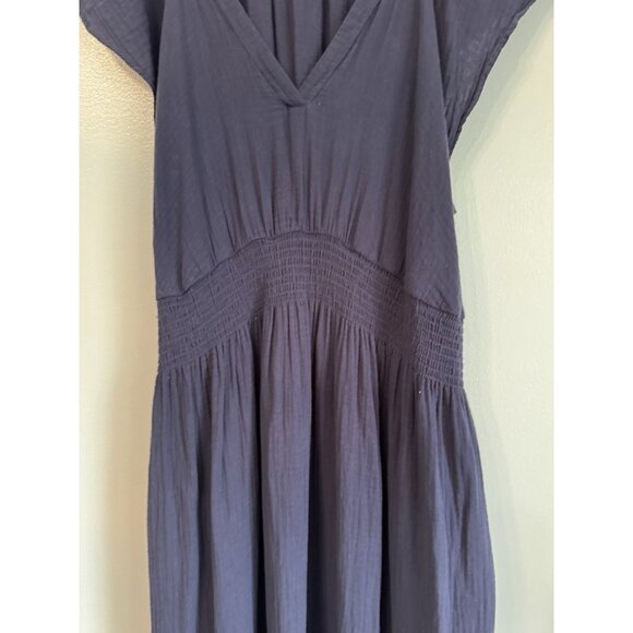 Old Navy Women Gauze Smocked Short Sleeve Dress Size XXL Plunge V-Neck Peasant - Picture 4 of 11